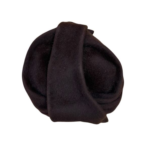 1940s Jeanne Tete Brown Wool Felt Perch Hat – Sculptural Tilt Style main image 8
